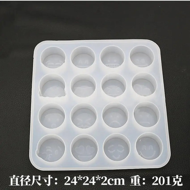Smile Face Expression Silicone Mold DIY Crystal Glue Plastic Mold