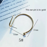 Bow Knot Ear-Needle Earrings, Copper, Electroplated, Irregular Shape