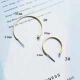 Bow Knot Ear-Needle Earrings, Copper, Electroplated, Irregular Shape