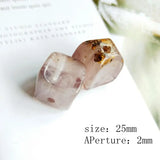 6pcs PURPLEGRAPE Acrylic Earrings Beads Pendant DIY Jewelry Japan Korea Foil