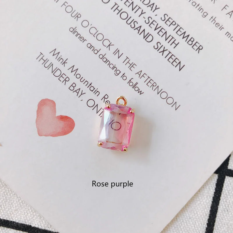 Glass Mixed Pendant Earrings Jewelry Accessories