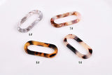 Harajuku Acetic Acid Oval Earrings, DIY Ear Accessories