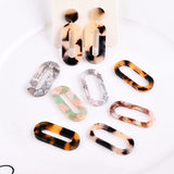 Harajuku Acetic Acid Oval Earrings, DIY Ear Accessories