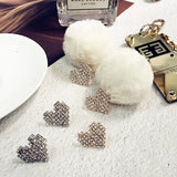 Copper Studded Diamond Love Earrings Pendant Material