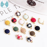 Alloy Double Hanging Round Earrings Solid Thousand Bird Eardrop Pendant