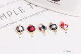 Alloy Double Hanging Round Earrings Solid Thousand Bird Eardrop Pendant