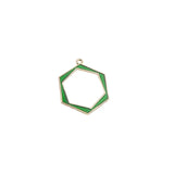 30pcs/lot Alloy Drop Oil Geometric Shape Earring/Bracelet/Necklace Pendants