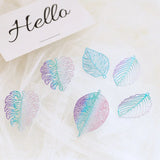 40pcs Tree Leaf Shape Alloy Charms for DIY Earring Pendants