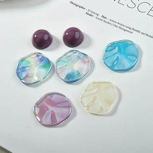 30pcs Resin Charms Flat Back Jewelry DIY Earrings Necklace Pendants