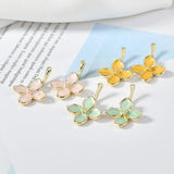 30pcs Flowers Shape Alloy Charms for DIY Earrings/Necklace Pendants
