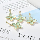 30pcs Flowers Shape Alloy Charms for DIY Earrings/Necklace Pendants
