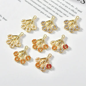 30pcs/lot Tree Shape Alloy Charms for DIY Jewelry Earrings/Necklace Pendants