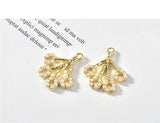 30pcs/lot Tree Shape Alloy Charms for DIY Jewelry Earrings/Necklace Pendants