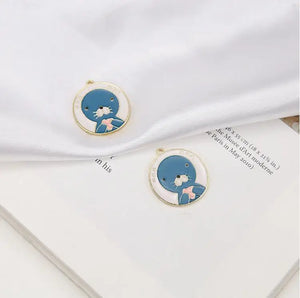 40pcs/lot Animal Drop Oil Charms for DIY Jewelry Earrings/Necklace Pendants