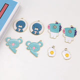 40pcs/lot Animal Drop Oil Charms for DIY Jewelry Earrings/Necklace Pendants