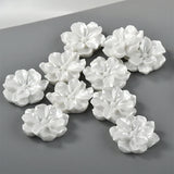 Resin Petal Beads Flowers Charms 40pcs/lot DIY Jewelry