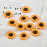 Resin Petal Beads Flowers Charms 40pcs/lot DIY Jewelry