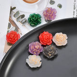 Resin Flower Beads Charms 50pcs/Lot DIY Jewelry Earrings Necklace Pendants