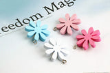 30pcs Resin Flowers Charms for DIY Earrings/Necklaces