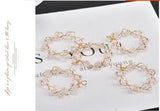 Crystal Beads Decoration Copper Charms for Earrings Pendants