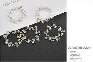 Crystal Beads Decoration Copper Charms for Earrings Pendants