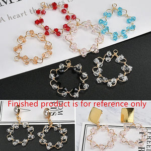 Crystal Beads Decoration Copper Charms for Earrings Pendants