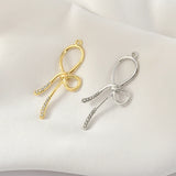 30pcs Cartoon Bow Ribbon Alloy Floating Locket Charms for Earring/Garment