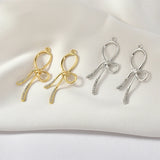 30pcs Cartoon Bow Ribbon Alloy Floating Locket Charms for Earring/Garment
