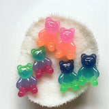 30pcs/lot Cartoon Bear Shape Flatback Beads for Earring/Garment Accessory
