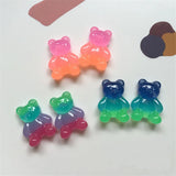 30pcs/lot Cartoon Bear Shape Flatback Beads for Earring/Garment Accessory