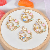 30pcs Girls/Hearts/Rabbits Alloy Locket Pendants Charms