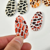 40pcs Geometry Water Drop Acrylic Beads for Earring Accessory