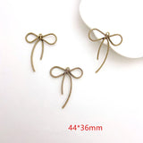40pcs Spray Paint Cartoon Bowknot Charms for Jewelry Making