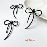 40pcs Spray Paint Cartoon Bowknot Charms for Jewelry Making