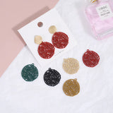 Geometry Rounds Alloy Charms for Earring Accessory