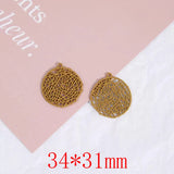 Geometry Rounds Alloy Charms for Earring Accessory
