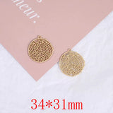 Geometry Rounds Alloy Charms for Earring Accessory