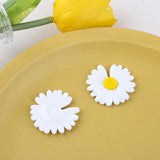 50pcs 35mm Daisy/Sunflowers Resin Flowers without Holes for Garment Accessory