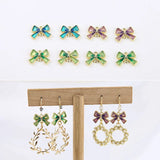 50pcs Cartoon Bow Floating Locket Pendants Charms