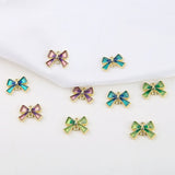 50pcs Cartoon Bow Floating Locket Pendants Charms
