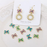 50pcs Cartoon Bow Floating Locket Pendants Charms