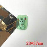 50pcs Animals Cartoon Rabbits Acrylic Beads for Earrings/Garments