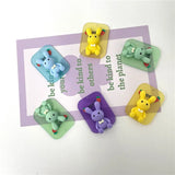 50pcs Animals Cartoon Rabbits Acrylic Beads for Earrings/Garments