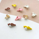 50pcs Cartoon Bear Shape Alloy Floating Locket Charms