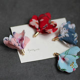 Chiffon Tassel Floral Print Earring/Garment Pendant Accessory