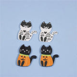 50pcs/lot Cute Cartoon Cats/Rounds Acrylic Beads for DIY Earrings/Garment