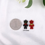 50pcs Bow Bear Alloy Floating Locket Charms for Earring/Garment Accessory