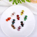 50pcs Bow Bear Alloy Floating Locket Charms for Earring/Garment Accessory