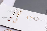 Minimalist Copper Earring Studs and Drop Earrings Set