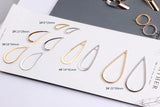 Minimalist Copper Earring Studs and Drop Earrings Set